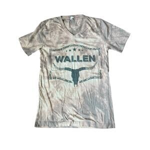 Bella Canvas Morgan Wallen Acid Wash Tie Dye Graphic T-Shirt Women's Size Small